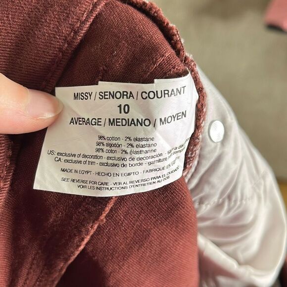 Gloria Vanderbilt Womens Jeans Amanda Essential Stretch Brown Size 10 NWT - Picture 13 of 14